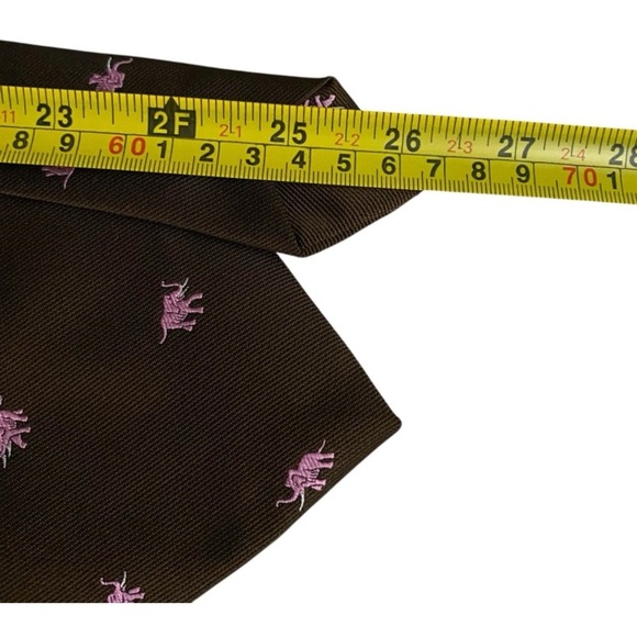 Trimingham’s Bermuda Pinup Peek-a-Boo Vintage Tie Pink Elephants Retro - Picture 5 of 5